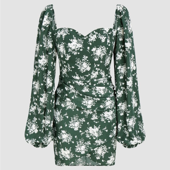 floral sweetheart mini dress - Picture 3 of 7